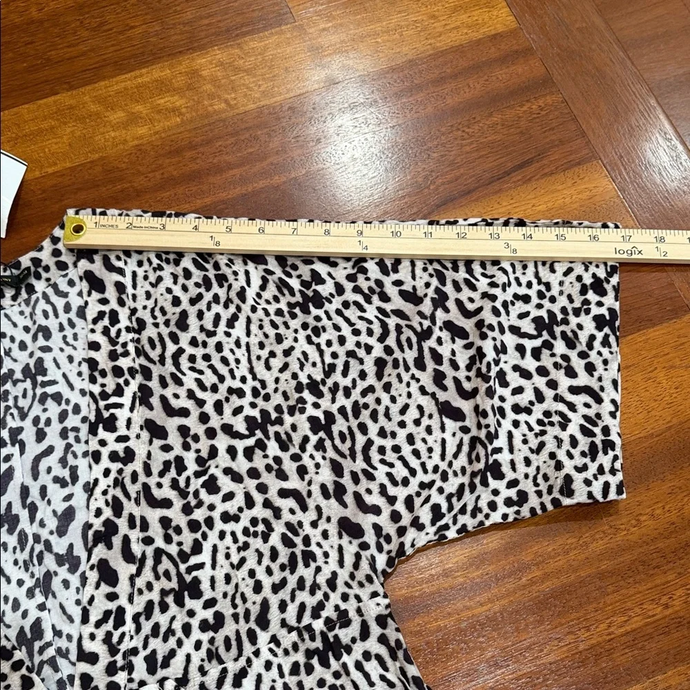 NWT ViX Paula Hermanny Deva Cloe Caftan Cover Up Medium Leopard Animal Print - Picture 10 of 13